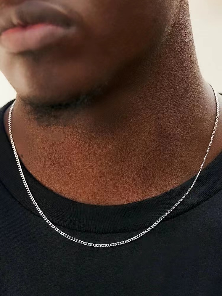 Cuban Link Chain 12Mm - Men Stainless Steel Basic Chain Necklace