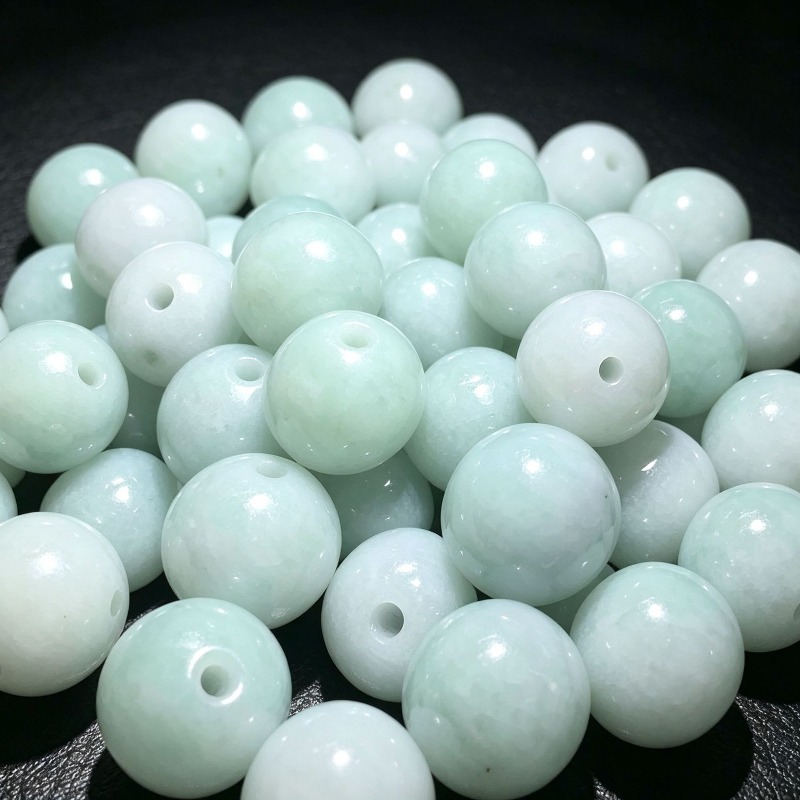 10PC Natural Jade Emerald 13mm - Earrings 评论和价格