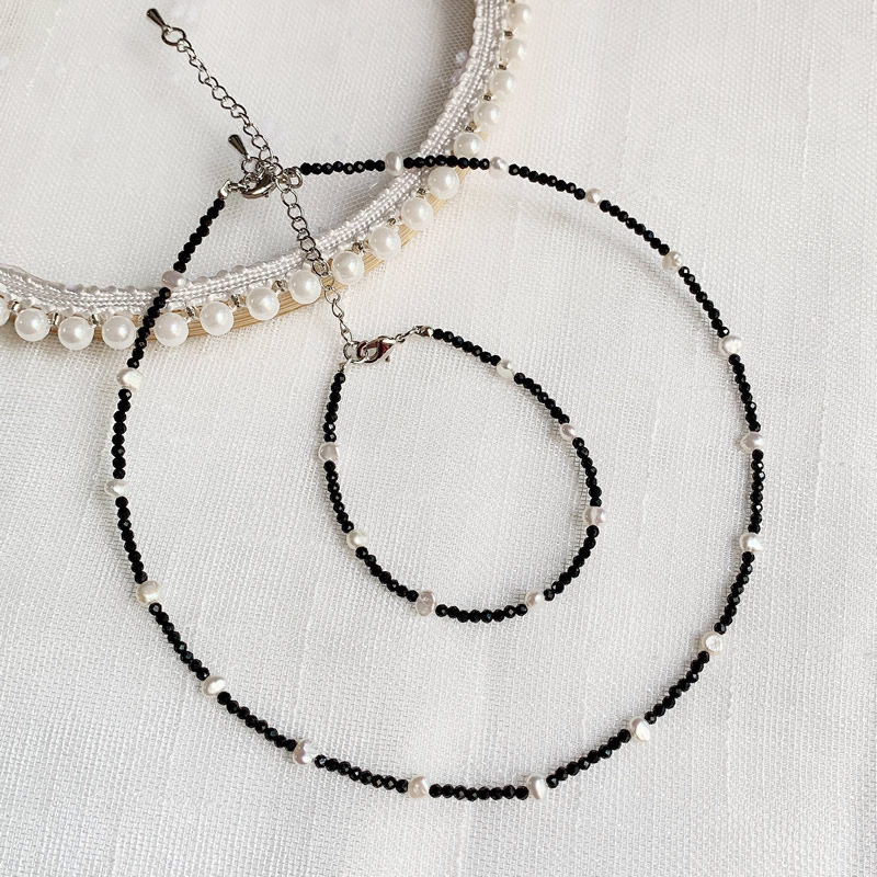 Fashion Healing Jewelry 2MM Sm - Pearl Choker Necklace Vintage 评论和价格