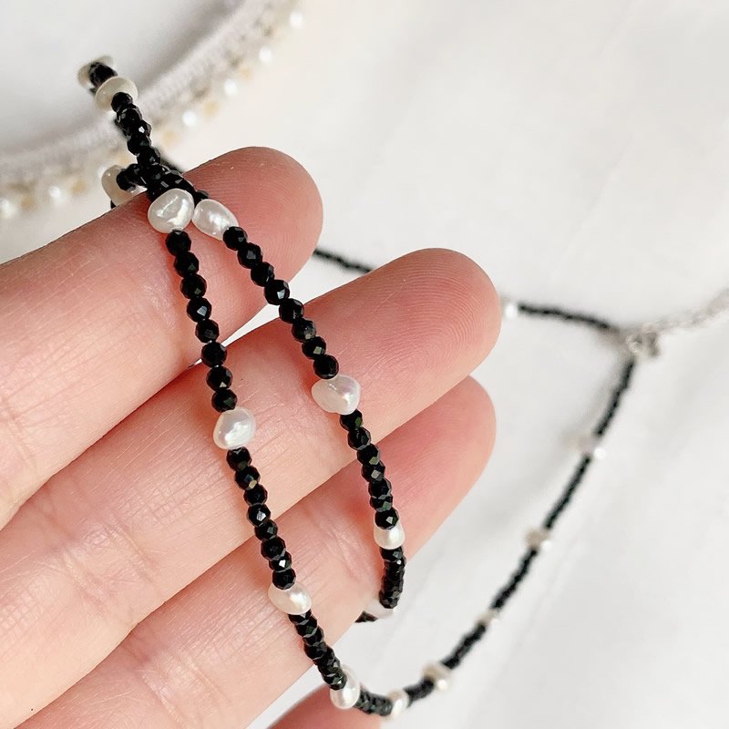Fashion Healing Jewelry 2MM Sm - Pearl Choker Necklace Vintage 评论和价格