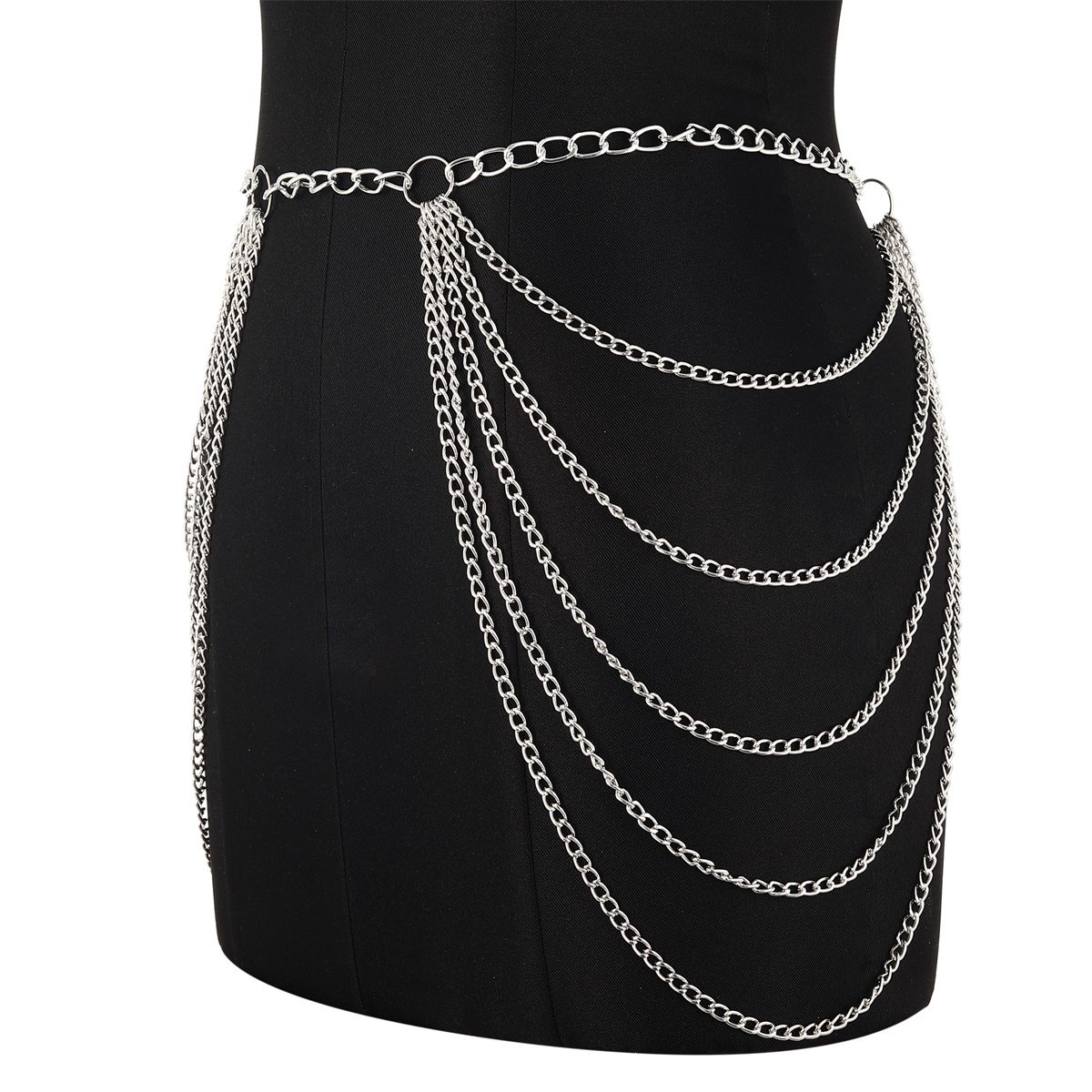 Metal Waist Chain Belt Multila - Body Jewelry 评论和价格