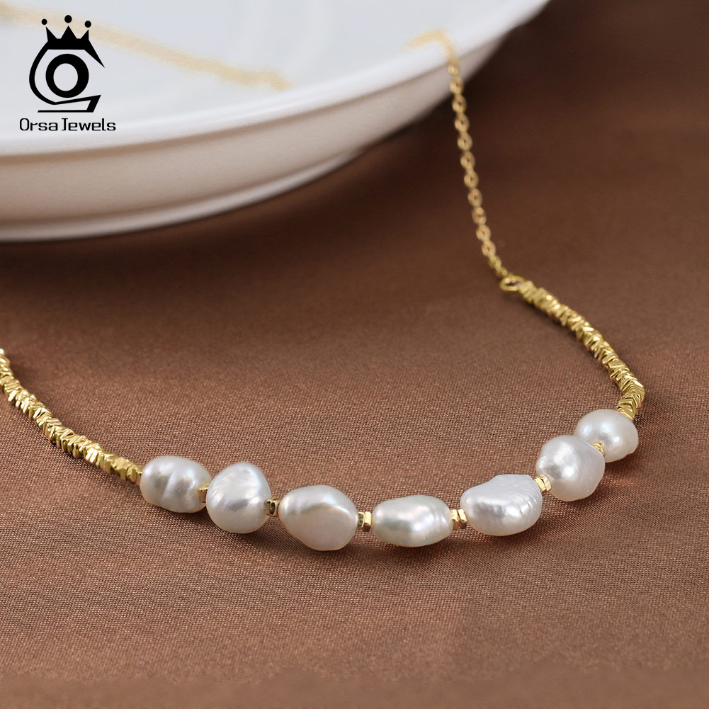 ORSA JEWELS Vintage 925 Sterli - Pearl Choker Necklace Vintage 评论和价格