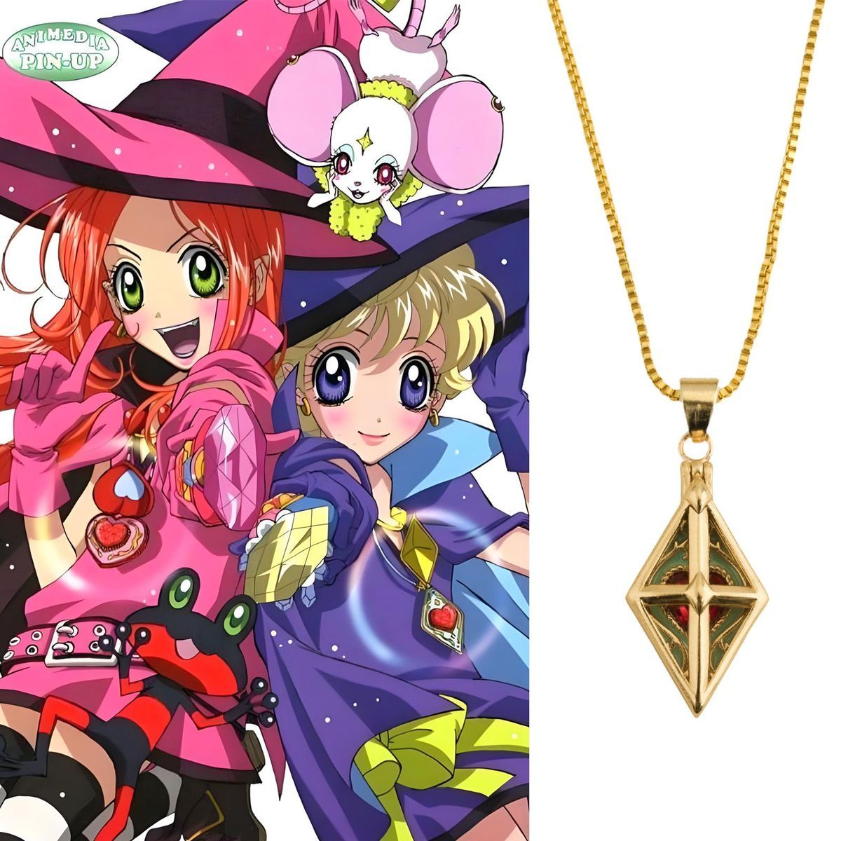 Anime Sugar Sugar Rune ‌Chocol - Anime Pendant Necklace 评论和价格
