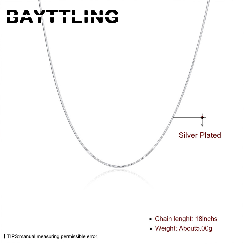 BAYTTLING 925 silver 5pcs/lot  - 925 Sterling Silver Chain Necklace Men 评论和价格