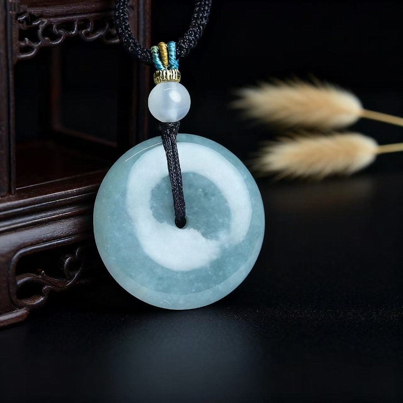 New Real Natural Jade Donut Pi - Necklaces 评论和价格