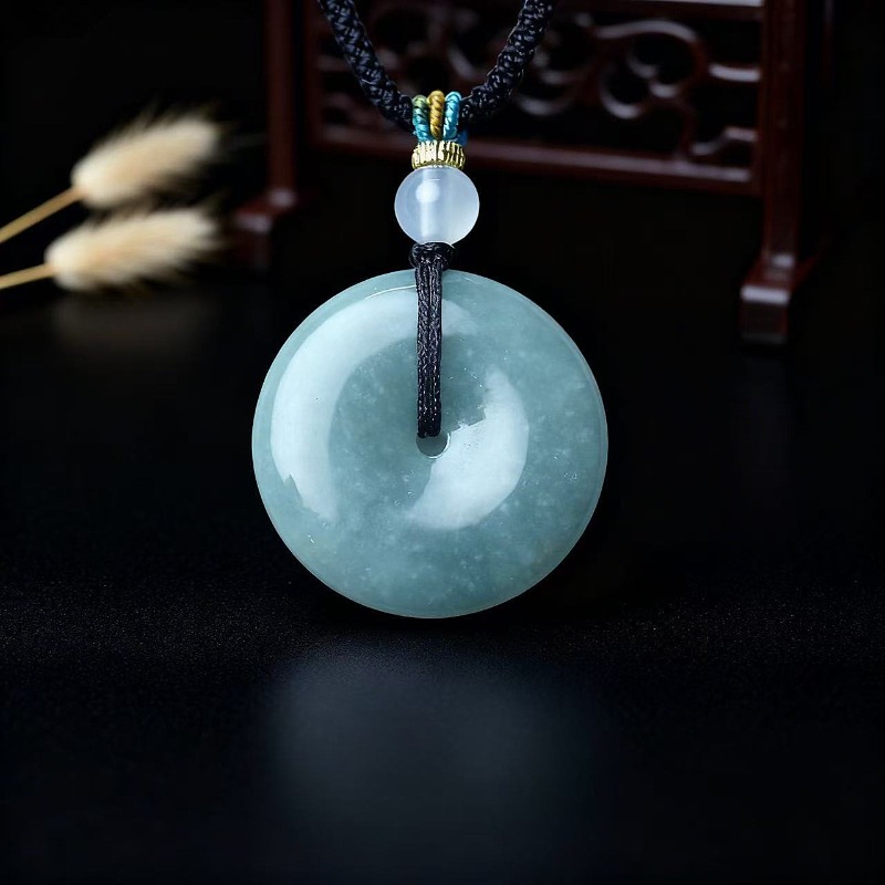 New Real Natural Jade Donut Pi - Necklaces 评论和价格