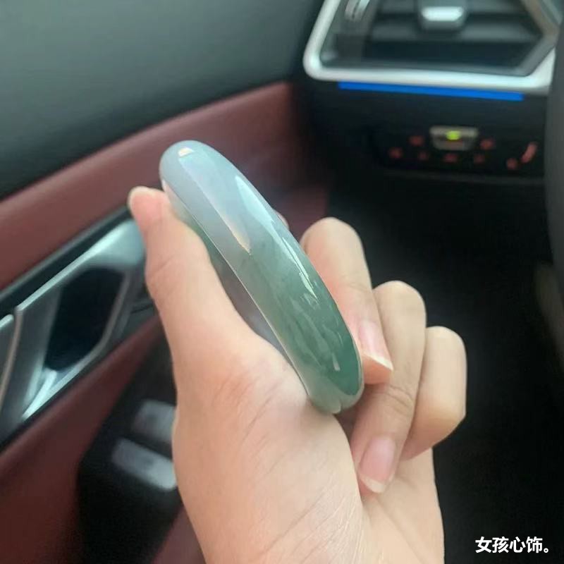 Ice jade bracelet, waxy natura - Bracelets 评论和价格
