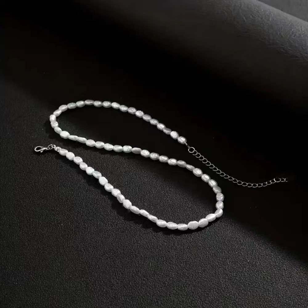 Simple Imitation Pearl Choker  - Pearl Choker Necklace Vintage 评论和价格