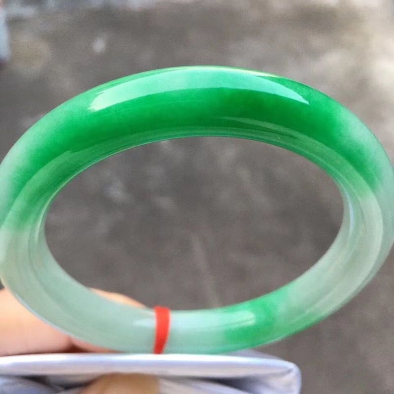 Natural Myanmar jade bracelet, - Bracelets 评论和价格