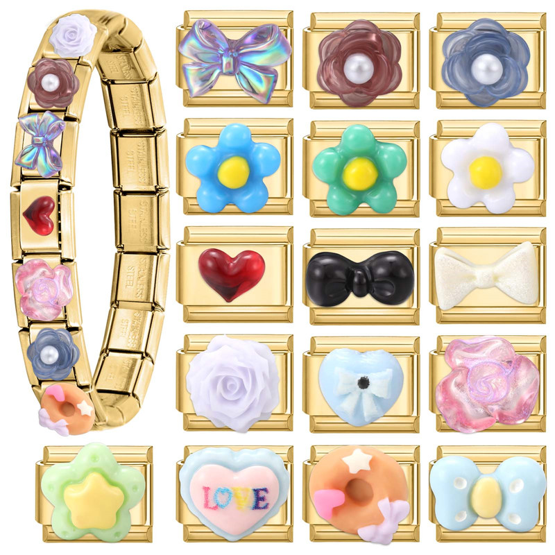 Bow Knot Heart Flower Love Hea - Bracelets 评论和价格