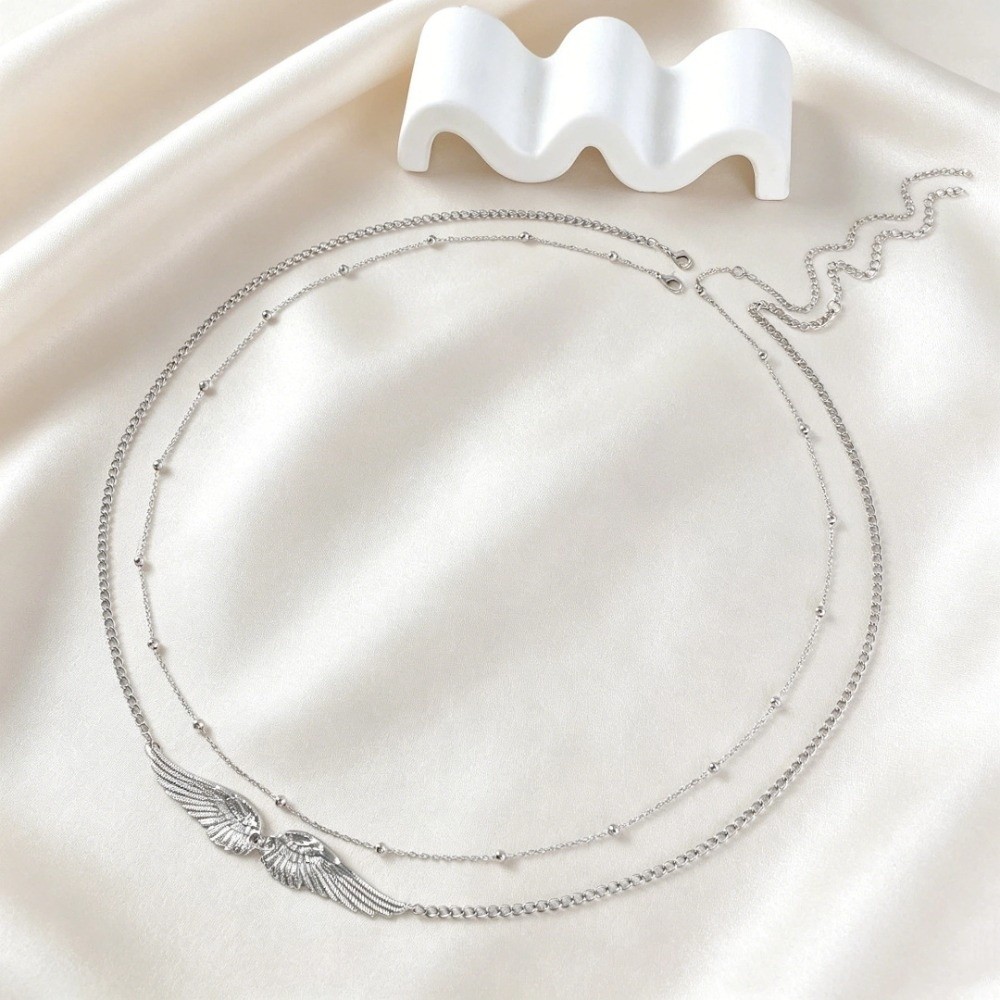 New Double Layer Angel Wings W - Body Jewelry 评论和价格