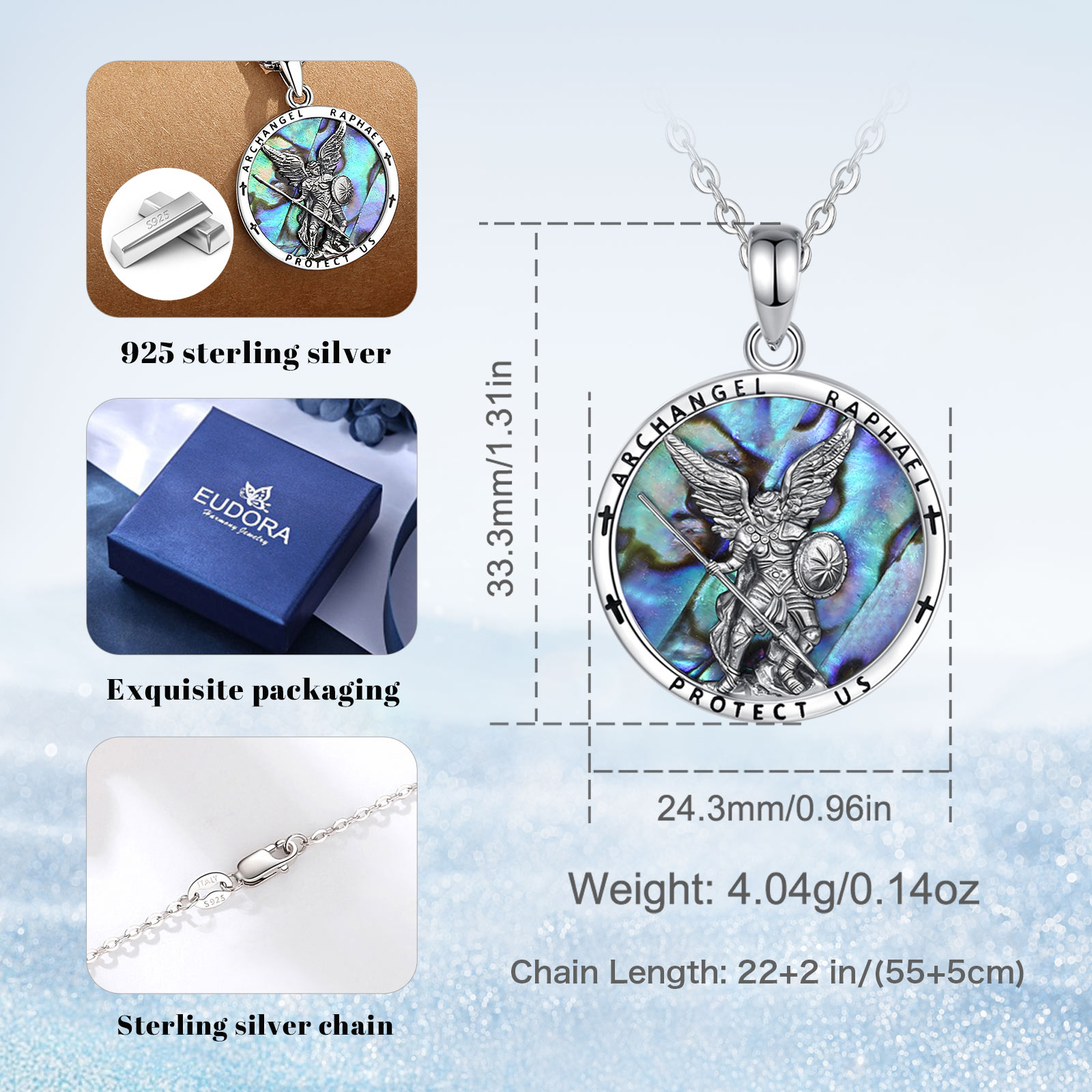 Eudora 925 Sterling Silver St. - 925 Sterling Silver Chain Necklace Men 评论和价格