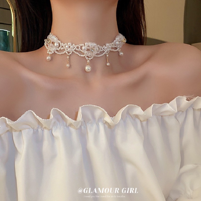 Luxury Vintage Pearl Choker Ne - Pearl Choker Necklace Vintage 评论和价格