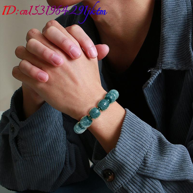 Natural Burmese Jadeite Carved - Bracelets 评论和价格