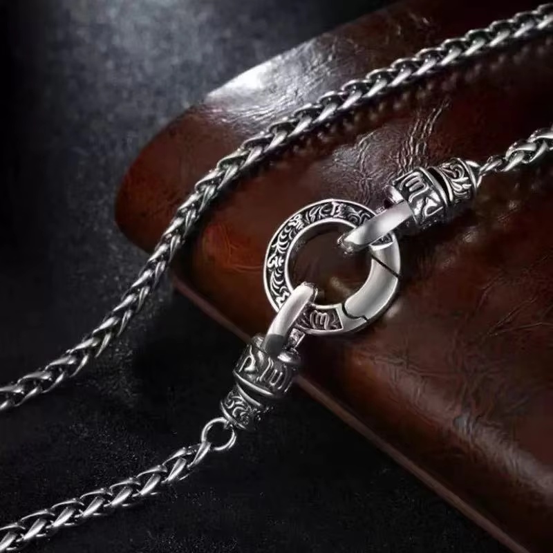New 925 Sterling Silver Neckla - 925 Sterling Silver Chain Necklace Men 评论和价格
