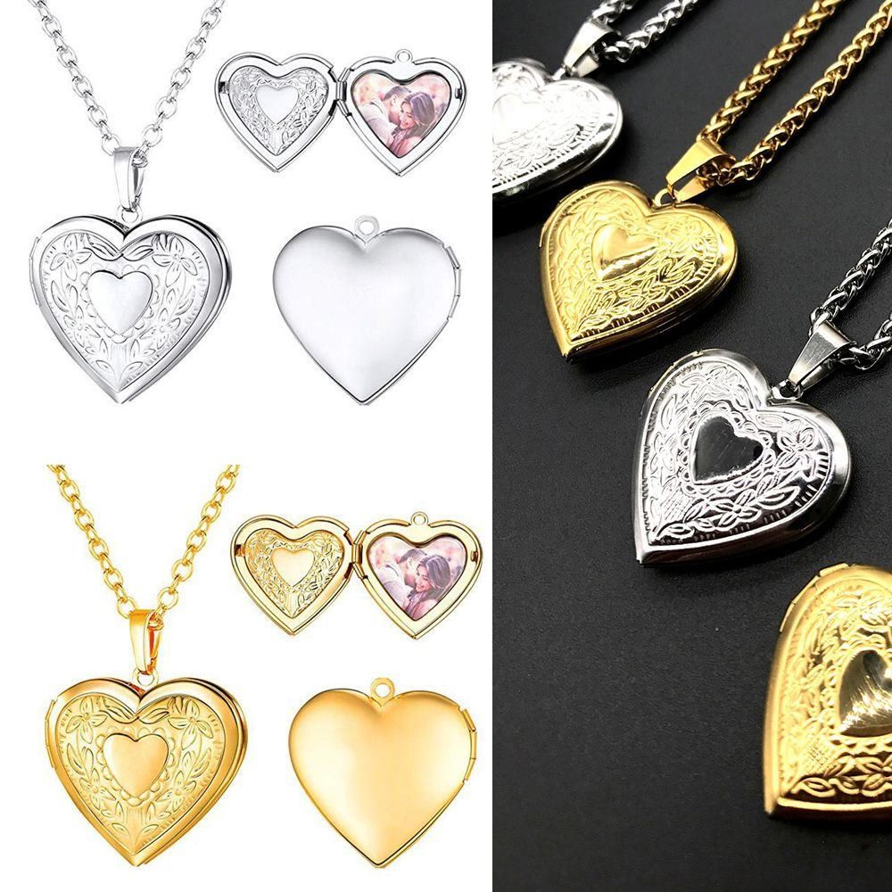 Love Heart Secret Message Lock - Heart Locket Necklace Photo 评论和价格