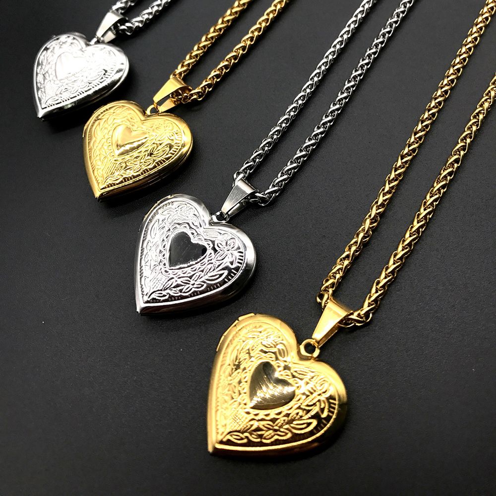 Love Heart Secret Message Lock - Heart Locket Necklace Photo 评论和价格