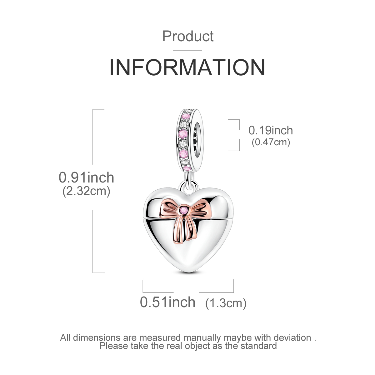 925 Sterling Silver Two-tone H - Heart Locket Necklace Photo 评论和价格