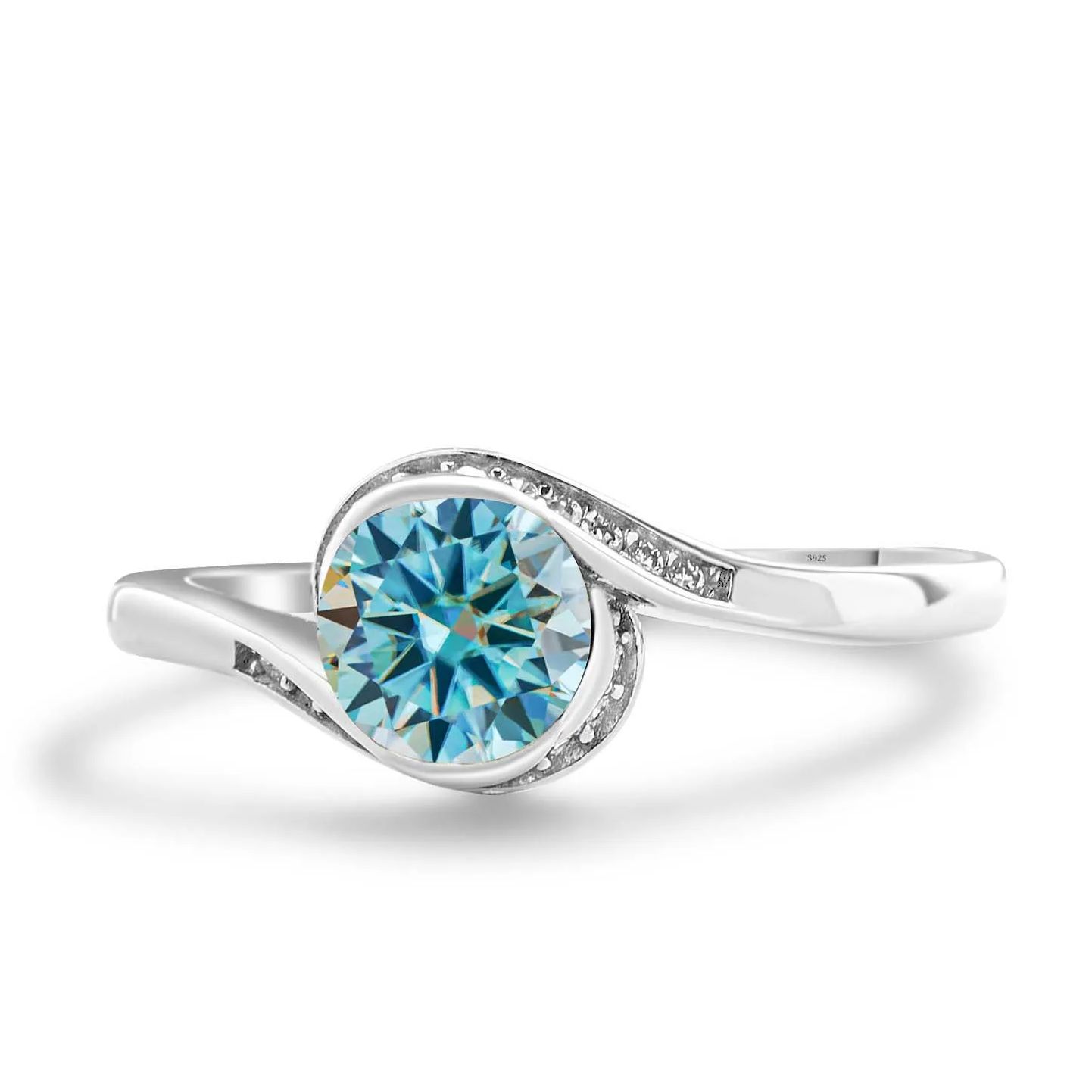 Engagement Women's Moissanite  - Moissanite Engagement Ring 1 Carat 评论和价格